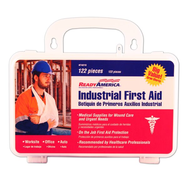 Industrial First Aid Kit, 122 Piece