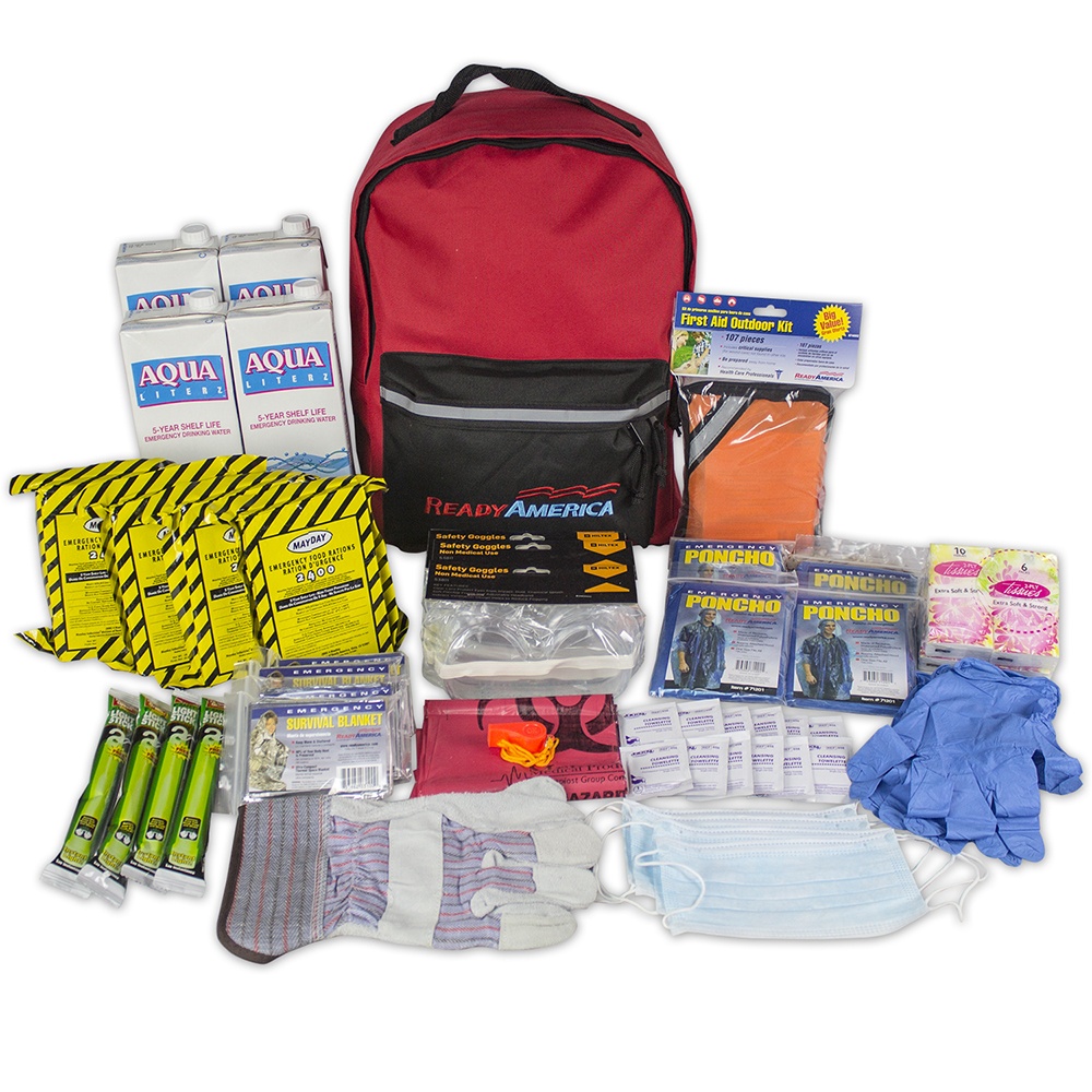 Aan Fascinerend Tutor 4 Person Emergency Kit (3 Day Backpack)
