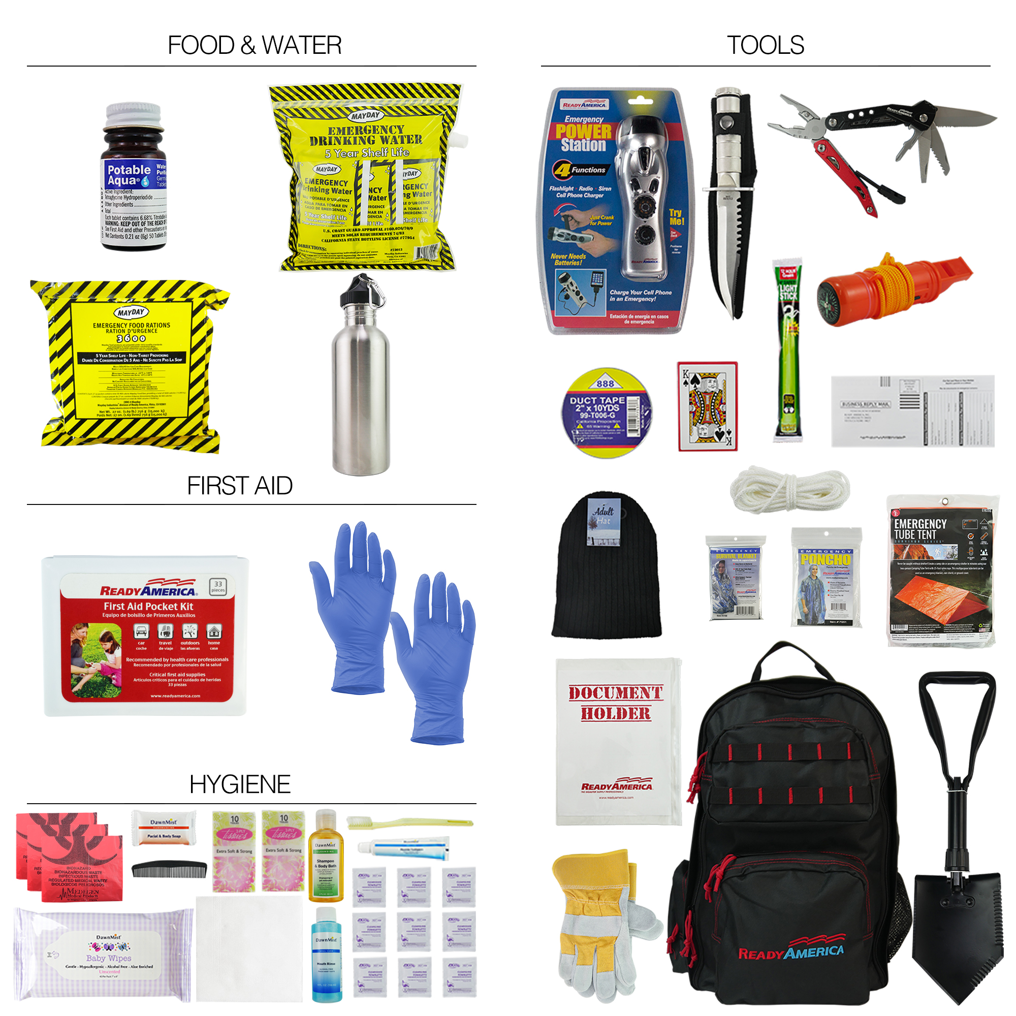 10-Piece Emergency Survival Kit