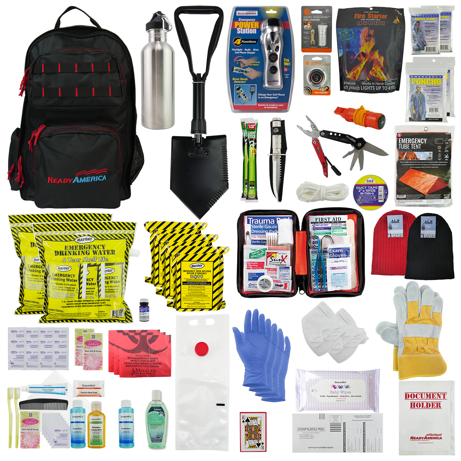 2 Person Elite Emergency Kit (3 Day Backpack) - Ready America